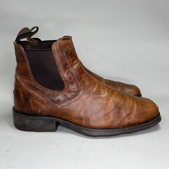 Ariat Midtown Rambler Boots Men's Size 12EE Brown Leather Square Toe Western - Picture 1 of 15